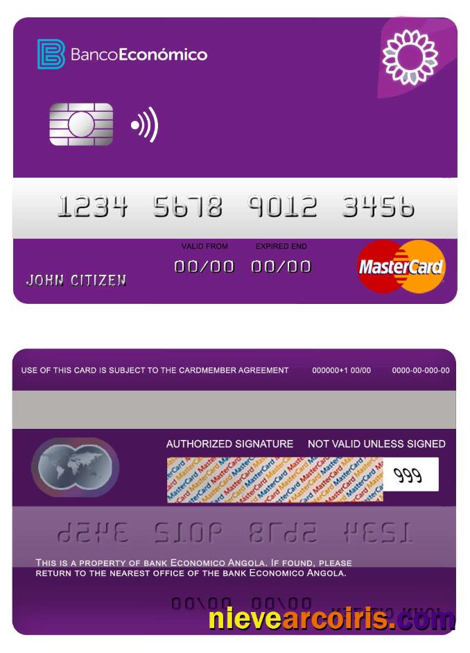 Angola  Economio bank mastercard
